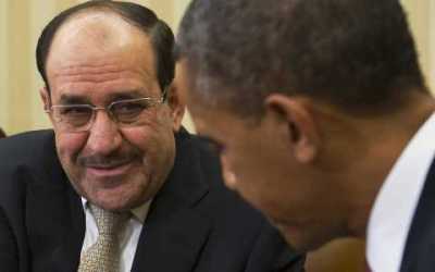 Nouri al Maliki, Iraqi Proime minister with US President Obama